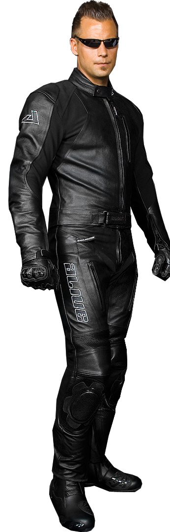 Black Rider Suit Leather Two Pieces